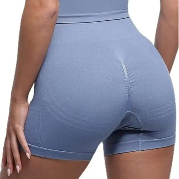 FeelinGirl Women's Biker Shorts High Waist Tummy Control Hidden Scrunch Seamless Compression Workout Gym Yoga