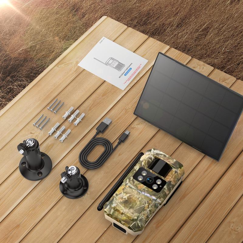 SeeVision 4G LTE Cellular Trail Security Camera 360° View FHD Live Streaming Solar Panel Night Vision Motion Detection Two-Way Audio for Hunting & Outdoor Security