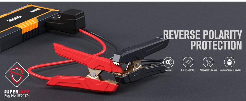 GOOLOO GP4000 4000A Car Jump Starter Peak Current, SuperSafe 12V Lithium, Portable with USB Quick Charge GOOLOO GP4000 4000A Car Jump Starter Peak Current, SuperSafe 12V Lithium, Portable with USB Quick Charge