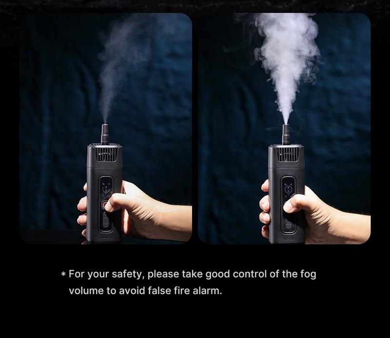 Ulanzi FM01 FILMOG Ace Fog Machine, Portable Smoke Machine with Remote Control Hand-held Fogger for Photography, Outdoor Events, Parties, Stage Effects, Halloween, Disinfection or Weddings