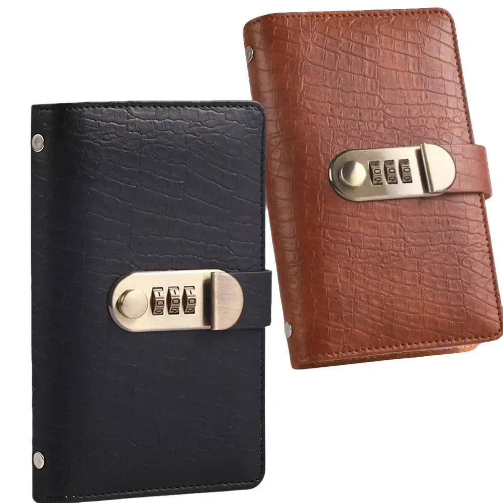 Savings Notebook with Lock, 1 Count Small Cash & Finance Notebook, Savings Challenge Planner, Financial Planner for Storing Money and Important Information, Savings Tracker Organizer