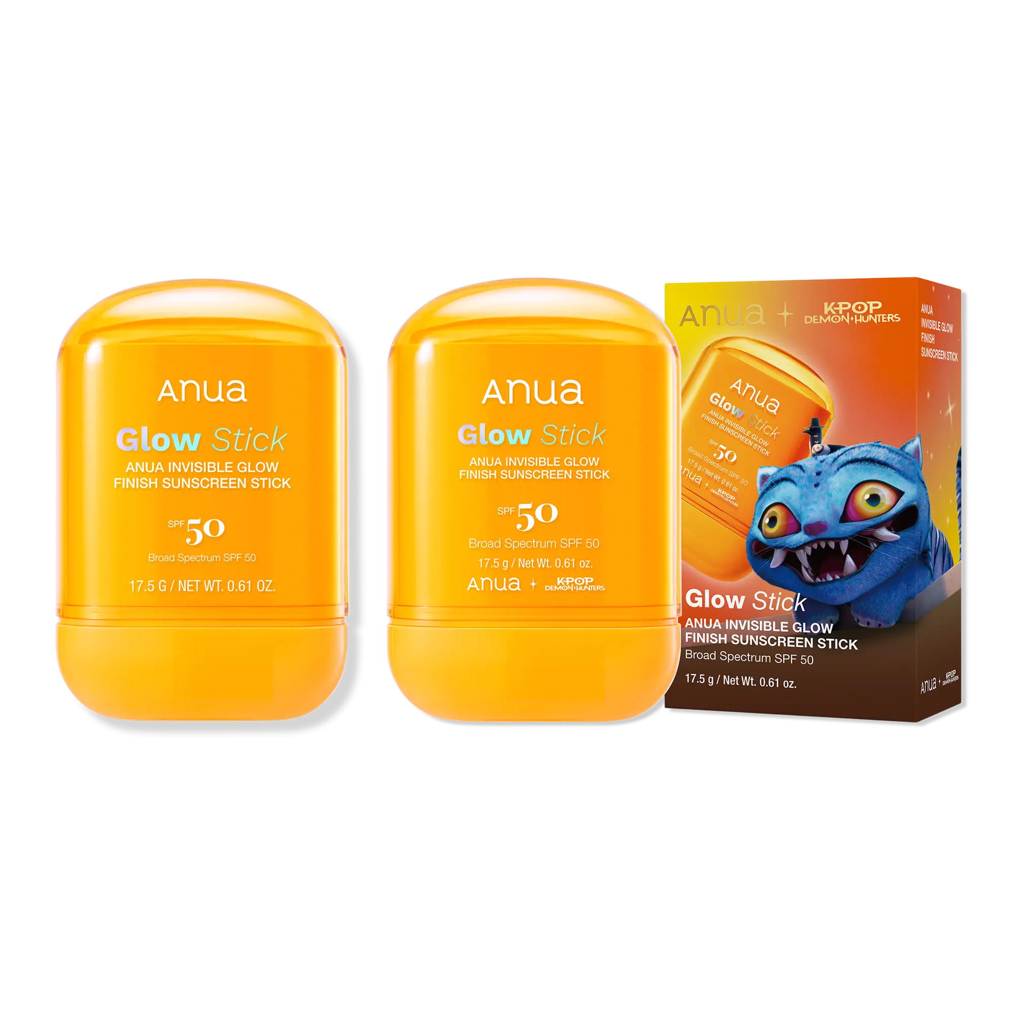 ANUA Kpop Demon Hunters Invisible Glow Finish Sunscreen Stick