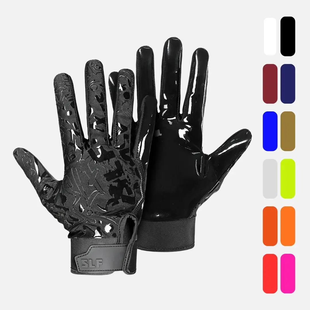 SLEEFS Sticky Football Receiver Gloves - Multiple Colors - Ultra-Sticky Grip, Lightweight, Breathable Fabric, Adjustable Strap, Multiple Colors, USA Hand-Washed