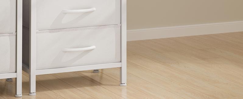 Nightstand with Charging Station and 2 Fabric Drawer, Bedside Table Furniture with USB Ports and Outlets Nightstand with Charging Station and 2 Fabric Drawer, Bedside Table Furniture with USB Ports and Outlets