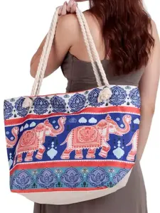 Canvas Elephant Tote
