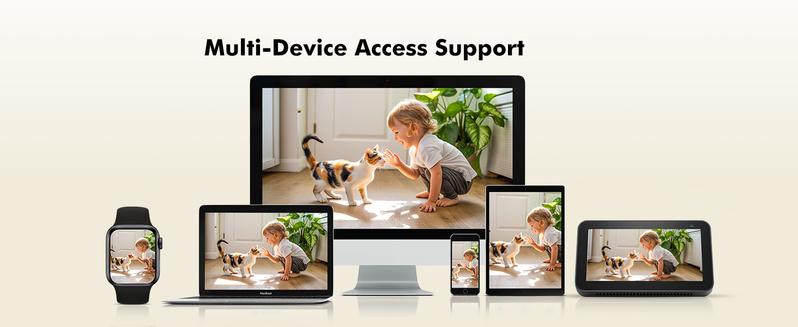 2.5K 4MP Indoor WiFi Security Camera with 6000mAh Battery, Dual-Band (2.4G/5G WiFi) Battery-Powered Security Camera, 360° Surveillance Camera for Baby & Pet Monitoring, Color Night Vision, AI Motion Detection camara de seguridad de casa