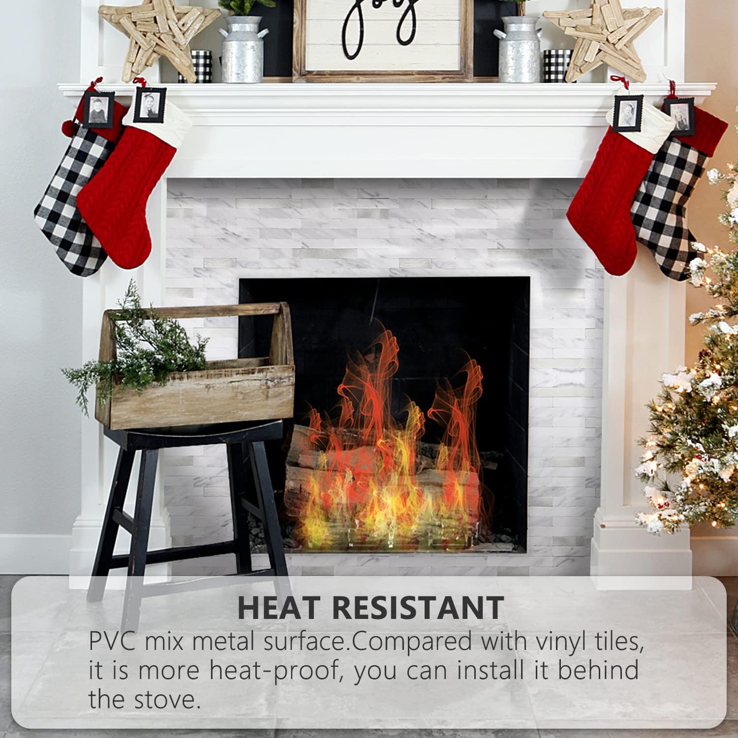 STICKGOO 10 Sheets PVC Peel and Stick Backsplash Tile for Kitchen/Bathroom/Laundry Room/Fireplace/RV, Tile Sticker, Wall Tile, Kitchen Backsplash STICKGOO 10 Sheets PVC Peel and Stick Backsplash Tile for Kitchen/Bathroom/Laundry Room/Fireplace/RV, Tile Sticker, Wall Tile, Kitchen Backsplash