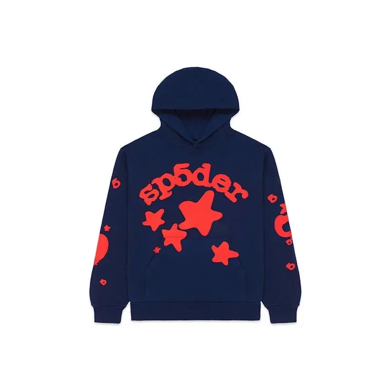 Sp5der Beluga Hoodie Navy (men) by StockX