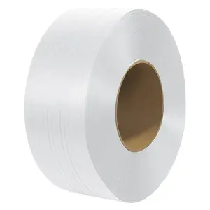 VEVOR Packaging Polypropylene (PP) Strapping Roll,  , 9900' Length x 1/2" Width x 0.03" Thickness, 243 lbs Break Strength, Heavy Duty Banding Pallet Strap Coil, Portable Strong Packing Straps, White