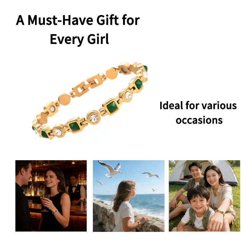 High-quality Strong Magnets - 3500 Gauss -  Force - Relieves Hand Discomfort - Antioxidant - Skin-friendly & Hypoallergenic - Women's Style - An Excellent Gift for Valentine's Day, Birthdays and New Year