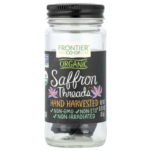 Frontier Co-op Organic Saffron Threads, 0.018 oz (0.5 g)