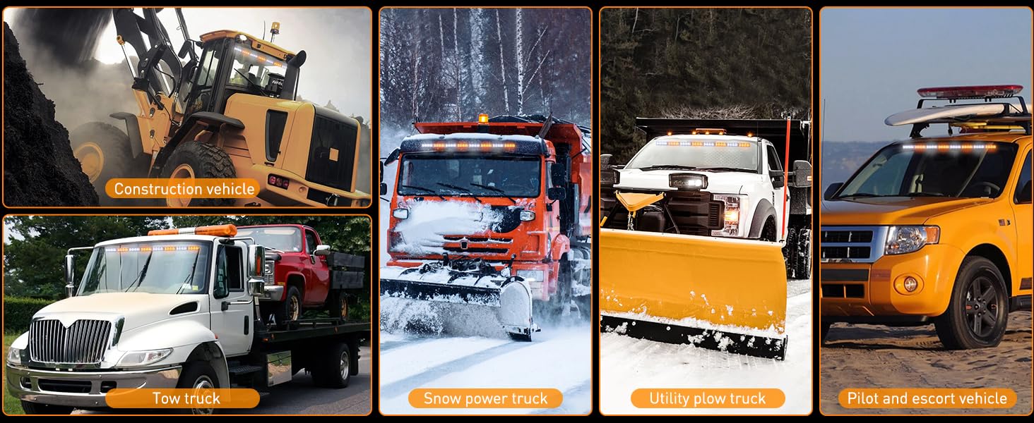 Nilight Traffic Advisor Strobe Light Bar 35Inch 32LED 21 Flash Patterns Directional Safety Lights with Cigar Lighter on Trucks Cars Construction Vehicles