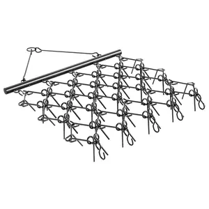 【Summervibes】VEVOR Drag Harrow,  5 x 4.5 ft Durable Chain Harrow with 60 Sharp Teeth, Suitable for ATV UTV Tractor, Ideal for Soil Preparation, Seeding, Smoothing Landscapes, and Yard Gravel Driveway Maintenance