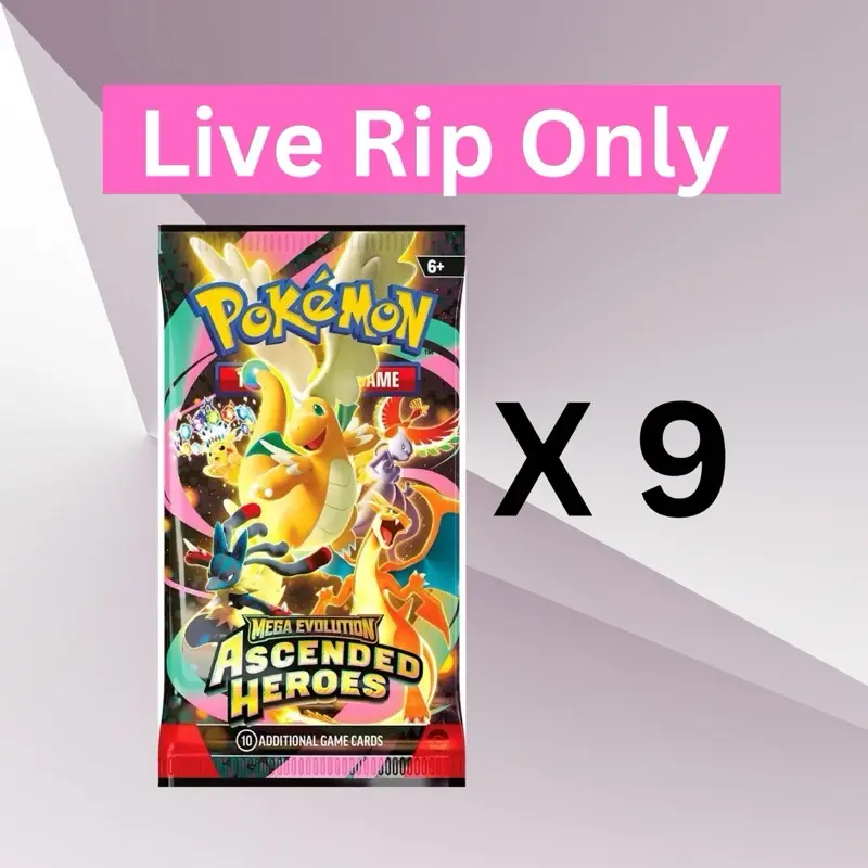 Pokmon Ascended Heroes - Six (6) Booster Pack NEW Factory Sealed TCG Cards  (6) - TikTok Shop