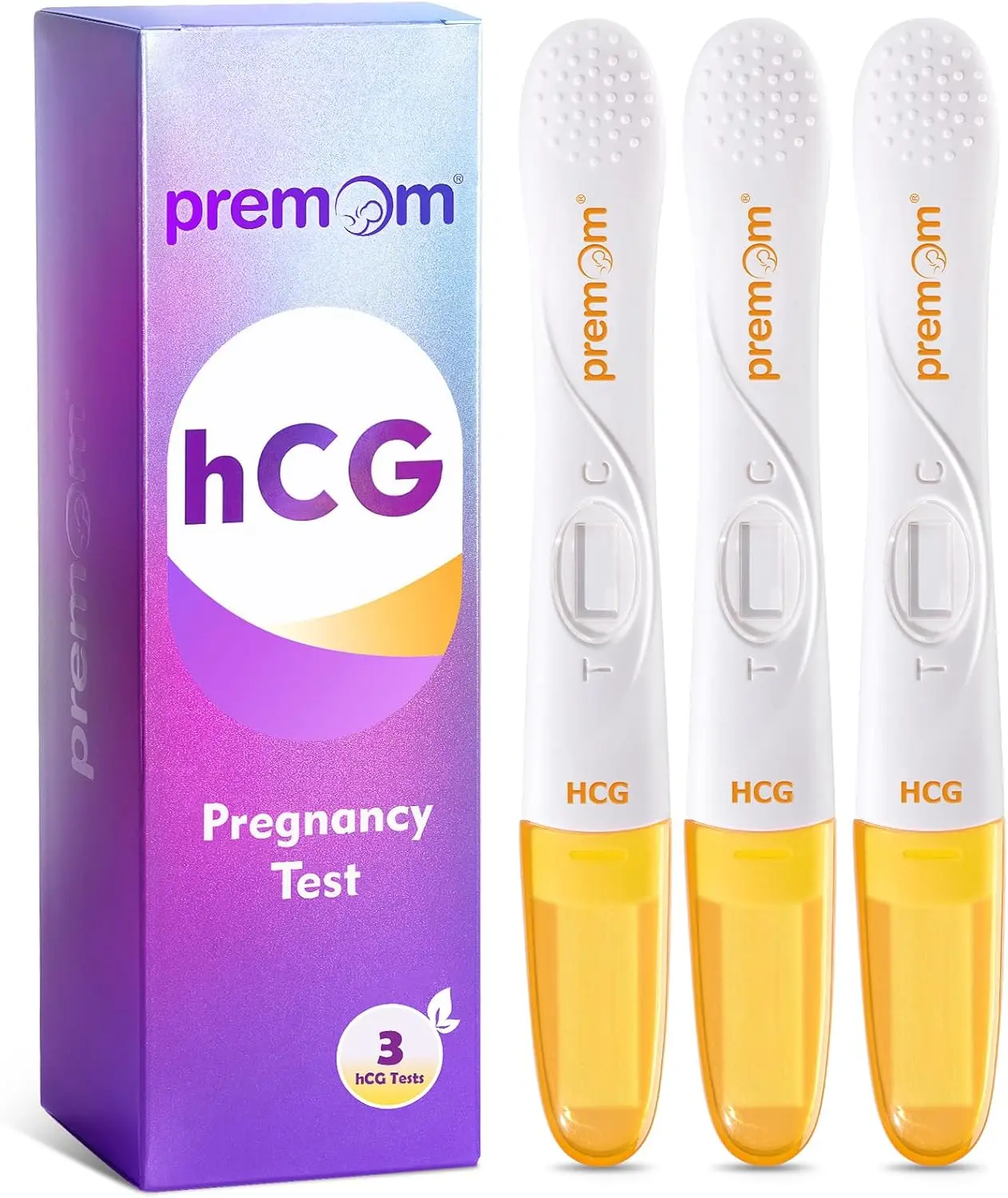 Premom Pregnancy Test Midstream: Early HCG Detection Sticks - 3 Pack Pregnant Test Kit for Women