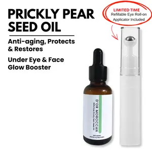 Prickly Pear Seed Oil - 100% Pure Anti-Aging, Hydrating & Glow-Boosting Serum with 150% More Vitamin-E for Sensitive & Acne-Prone Skin. Night time repair - 30ml Dark Spot Brightening Enhancer Drops