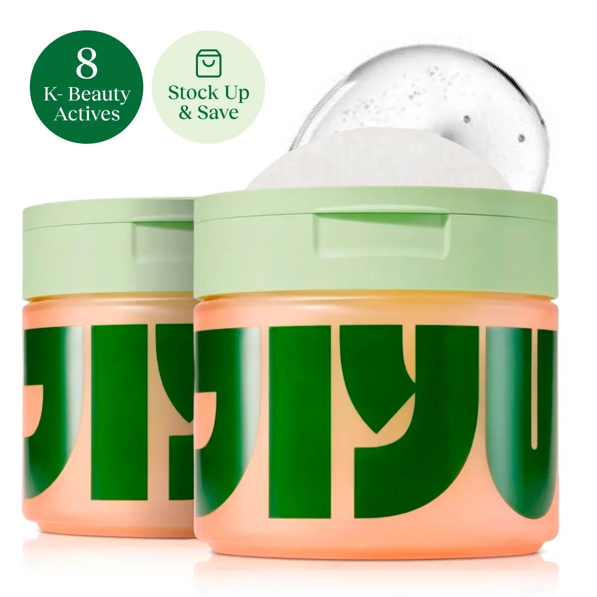 JIYU Renewal Toner Pads (2-PACK) - Anti-Aging, Soothing, Hydrating, Dark Spot & Wrinkle Minimizing Toner Pads with Centella Asiatica, Snail Mucin, Niacinamide, Korean Skincare- 200 ct.