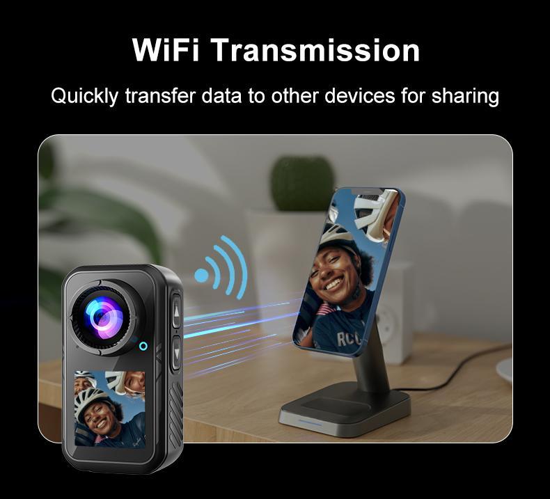 NUISK WiFi Action Camera with Dual Touch Screens Waterproof Up to 98ft 5X Zoom EIS Stabilization Compact Magnetic Mount ,Ideal Gift for Girls, Boys Teenagers, and Beginners, Birthday Christmas Gift