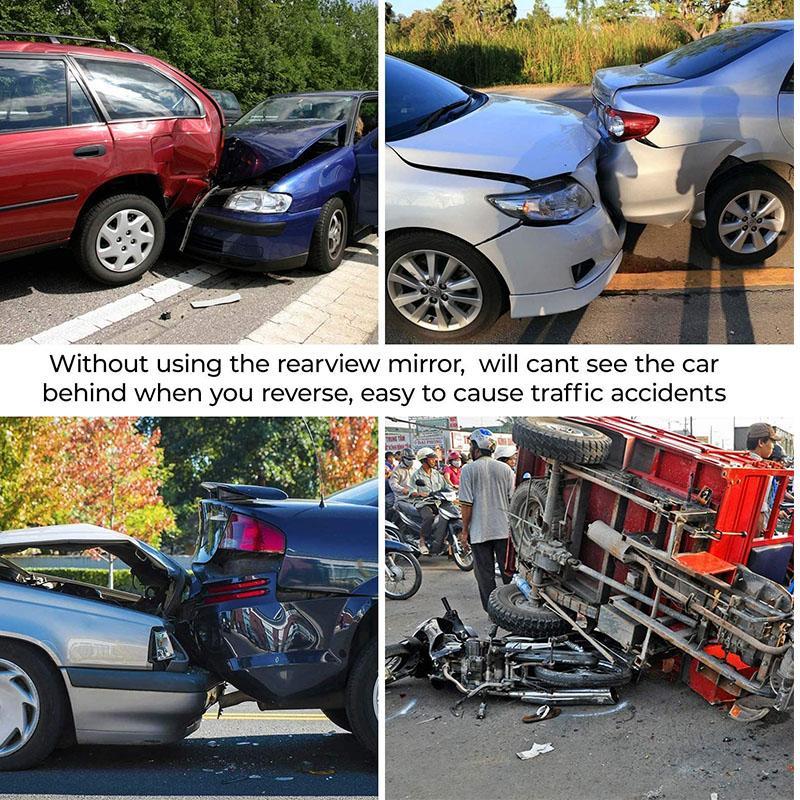 L- Inch Panoramic Convex real view Mirror, Interior Clip-on Wide Angle to Reduce Blind Spot Effectively for Car SUV Trucks Clear Visibility Safety Install Rearview High Definition