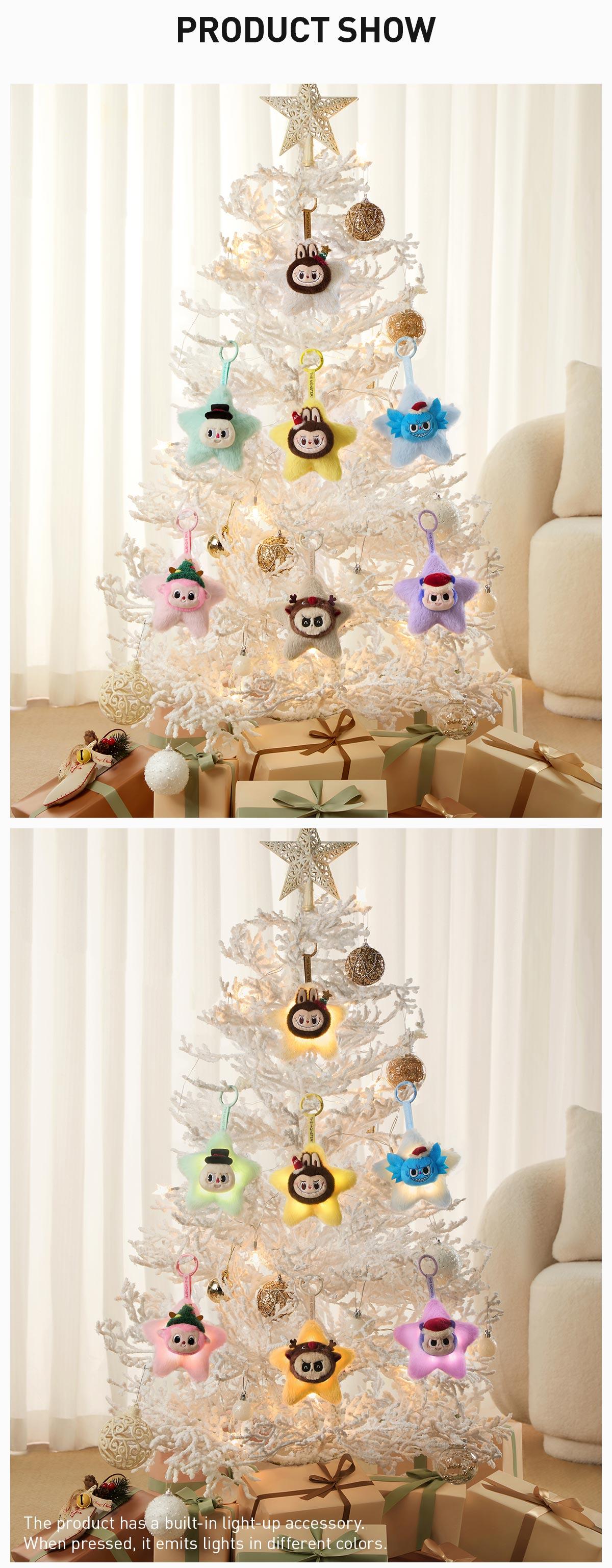 POP MART THE MONSTERS Classic Series-Sparkly Plush Pendant, Blind Box POP MART THE MONSTERS Classic Series-Sparkly Plush Pendant, Blind Box