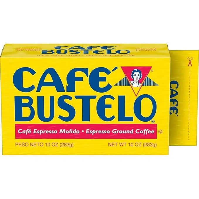 Espresso Style Dark Roast Ground Coffee, Vacuum Packed 10 oz Brick