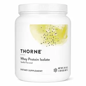 Thorne Whey Protein Isolate  Vanilla Flavored 29.5oz 29.5oz Day Use