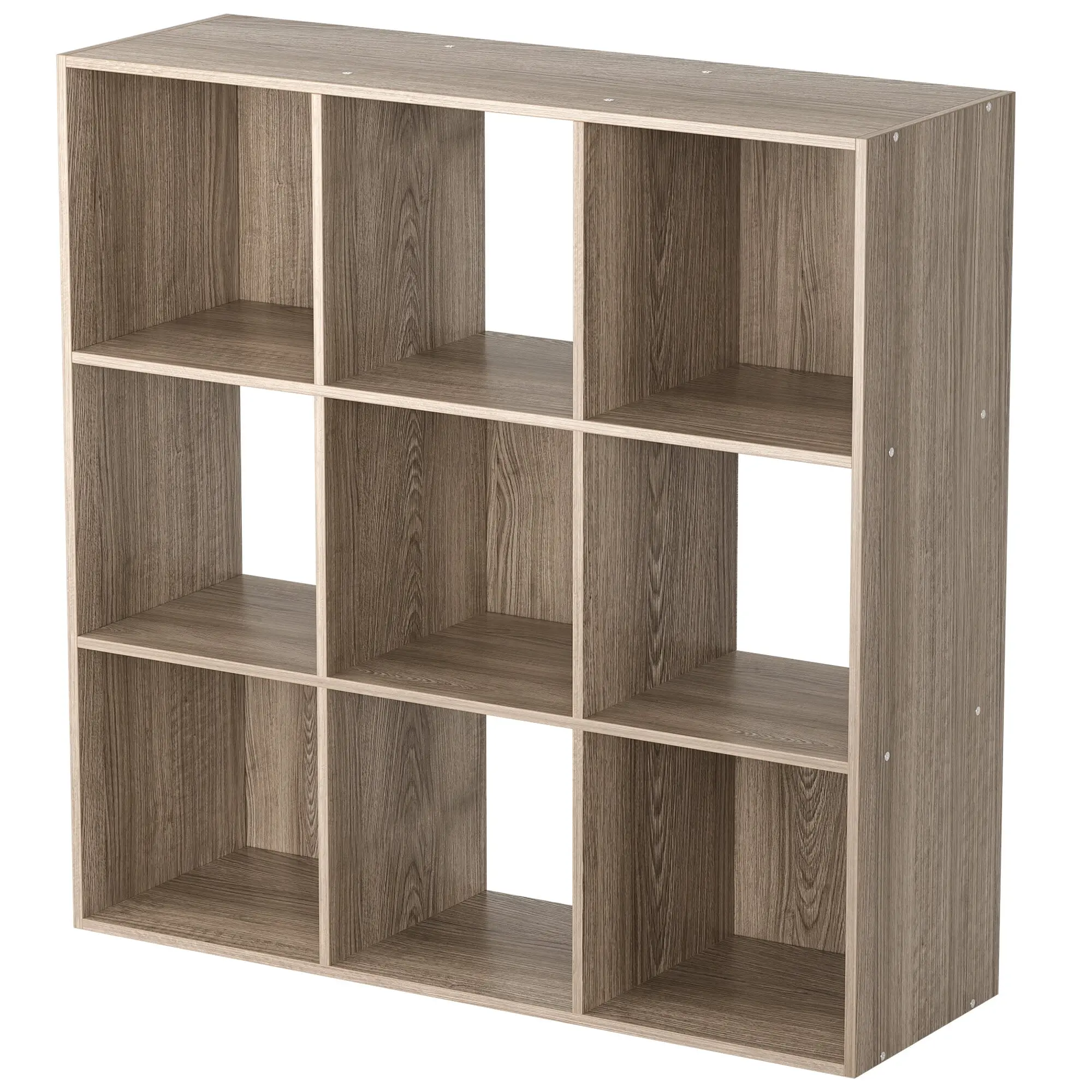 Segawe 9-Cube Wooden Storage Organizer Bookshelf - Solid MDF Wood Chipboard, Stackable Cubes, Open Backs, Quick Setup, Book Rack, Room Decor for Bedroom, Home Office, Bookshelf Book Rack,summerwins,dorm essentials,home decor