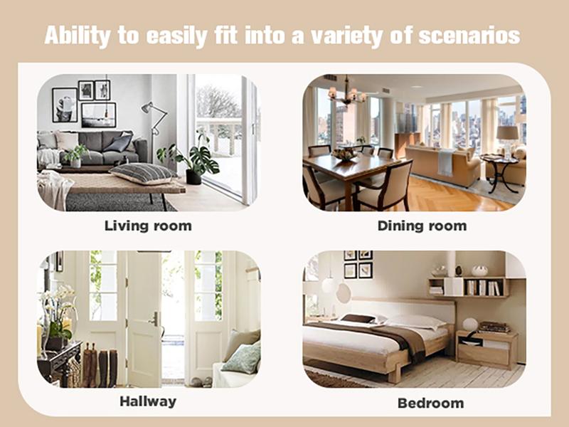 [New Year] PHI VILLA Black Accent Cabinet with 2 Carved Pattern Doors, Solid Wood Frame & Legs for Entryway and Living Room Furniture Design Interior Storage, Christmas Gift