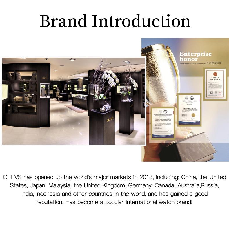 OLEVS Watch for Men Leather Casual Chronograph Analog Dress Strap Waterproof Luminous Fashion Easy to Read Gold Case Mans Watches