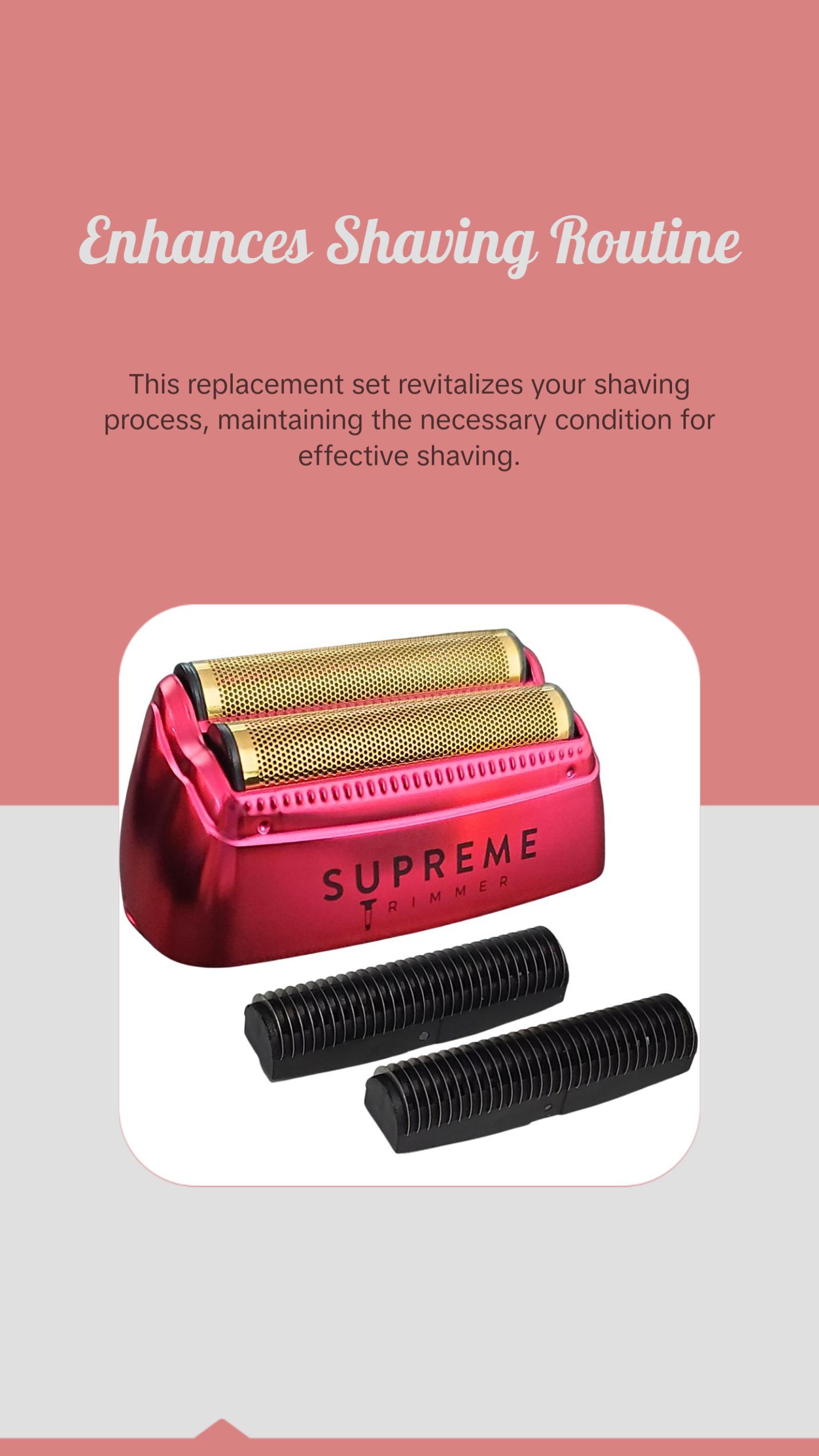 Supreme Trimmer SB63 Replacement Foil & Cutter Set for STF602 Foil Shaver - Smooth Durable Blades for Precision Shaving Personal Care Appliances Supreme Trimmer SB63 Replacement Foil & Cutter Set for STF602 Foil Shaver - Smooth Durable Blades for Precision Shaving Personal Care Appliances