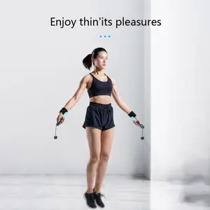 Cordless Smart Digital Jump Rope with Electronic Counter, Wireless Skipping Rope for Indoor Exercise