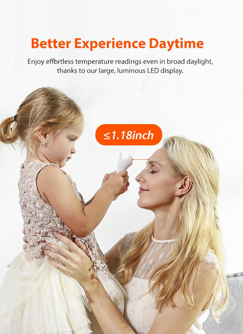 iHealth PT3 No-Touch Forehead Thermometer, 3 Ultra-Sensitive Sensors, Quiet Vibration Feedback, Large LED Digits, Accurate Thermometer Fever for Home Healthcare White iHealth PT3 No-Touch Forehead Thermometer, 3 Ultra-Sensitive Sensors, Quiet Vibration Feedback, Large LED Digits, Accurate Thermometer Fever for Home Healthcare White