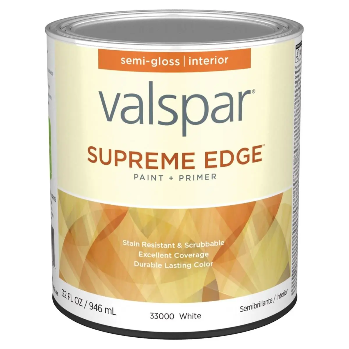 212 MAIN Valspar 1 qt. Supreme Acrylic Latex All-Purpose Paint, White - Valspar Paint for Home Improvement & Building Supplies, Interior Paint, Mildew Resistant