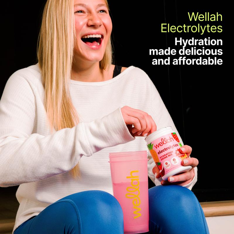 Wellah Electrolytes For Women | Hydration Drink Mix | Natural Flavored & Sweetened | 7 Vitamins & Minerals | Hydration for Woman | Micro Nutrients | Cellular Hydration | Skin Hydration |  electrolytes |  vitamins for women      50 Servings