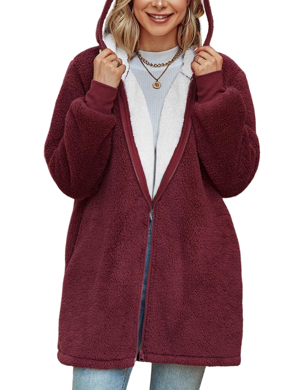 Women's Casual Full Zip Up Sherpa Lined Hoodie Sweatshirt Jacket Coat Womenswear Tops FallFreshness #outdoorfun Women's Casual Full Zip Up Sherpa Lined Hoodie Sweatshirt Jacket Coat Womenswear Tops FallFreshness #outdoorfun
