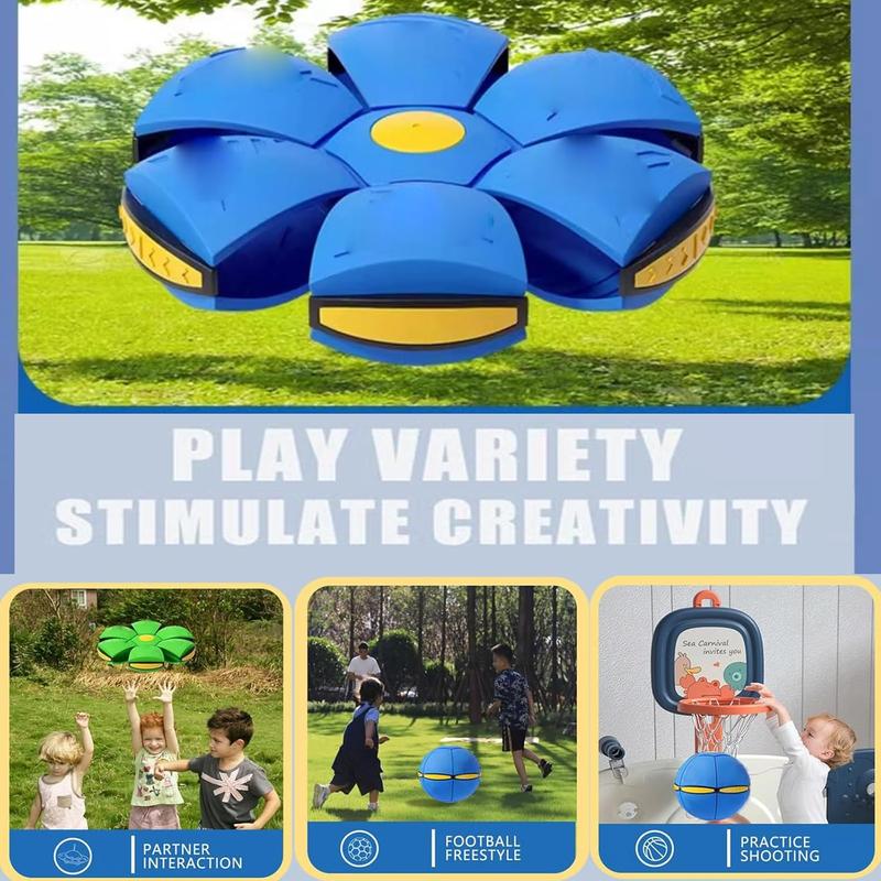 2026 New Stress Relief Toys-Magic Bouncing Ball 2-Pack Dual Form Switchable with 6 Lights for Kids Parent-Child Interaction Toy Perfect for Endless Fun and Creativity