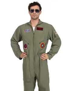 Officially Licensed Top Gun Costume Flight Suit Jumpsuit