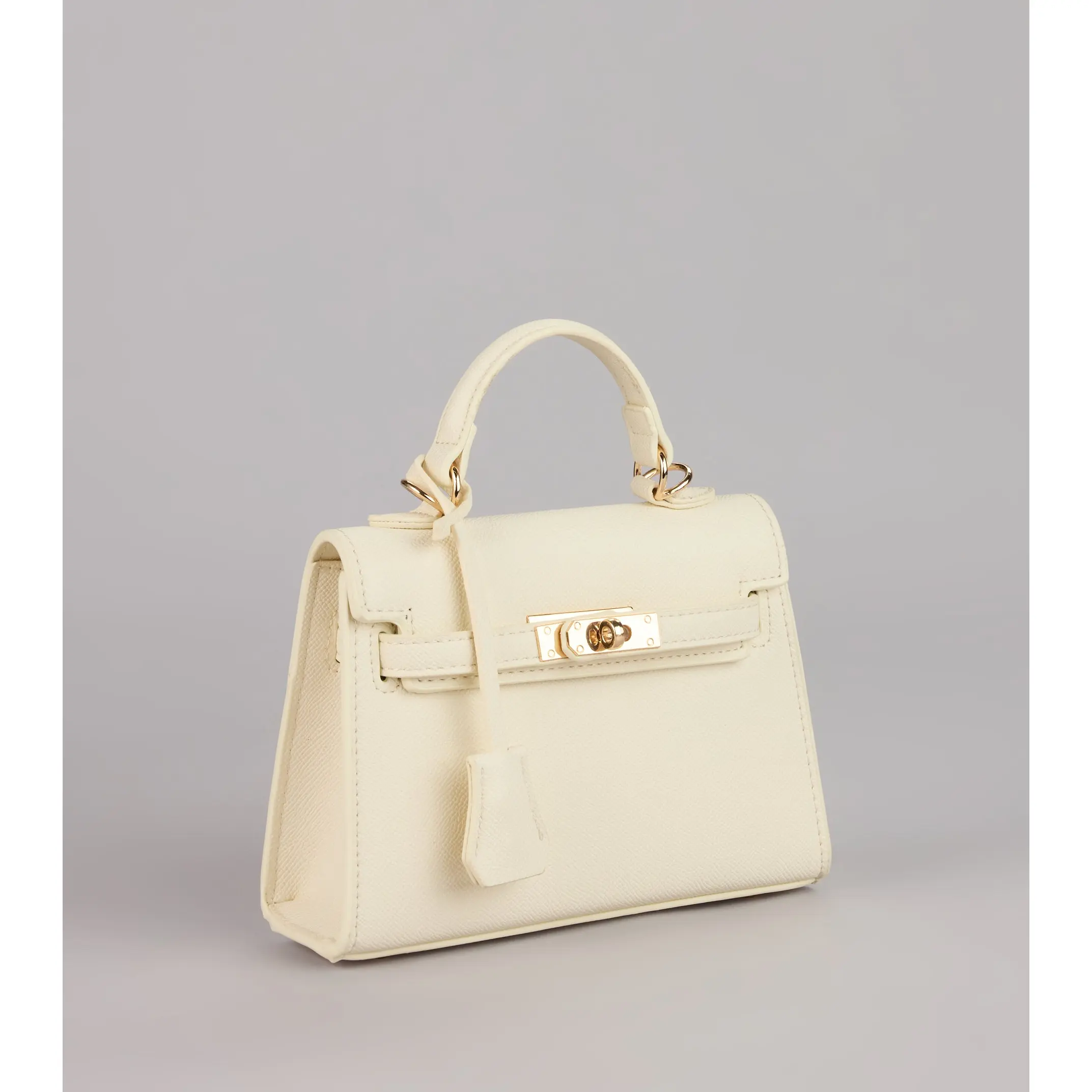 Little Luxe Twist Lock Mini Satchel Bag