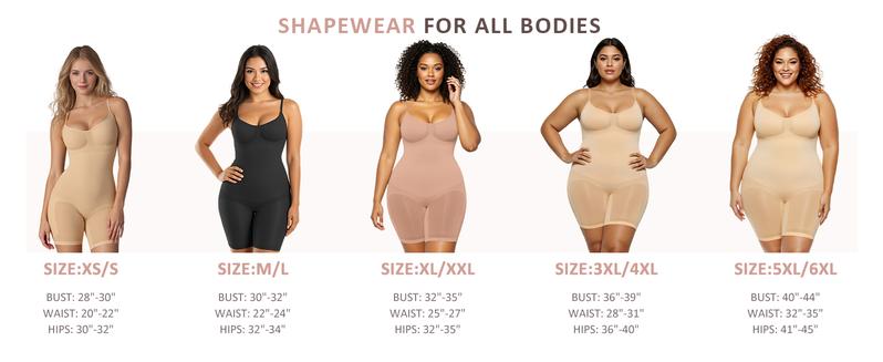 FeelinGirl #Live1 Women's Shapewear OutdoorFun Full-Body Bodysuit with Tummy Control and Butt Lifter Womenswear Underwear 1 Springtok