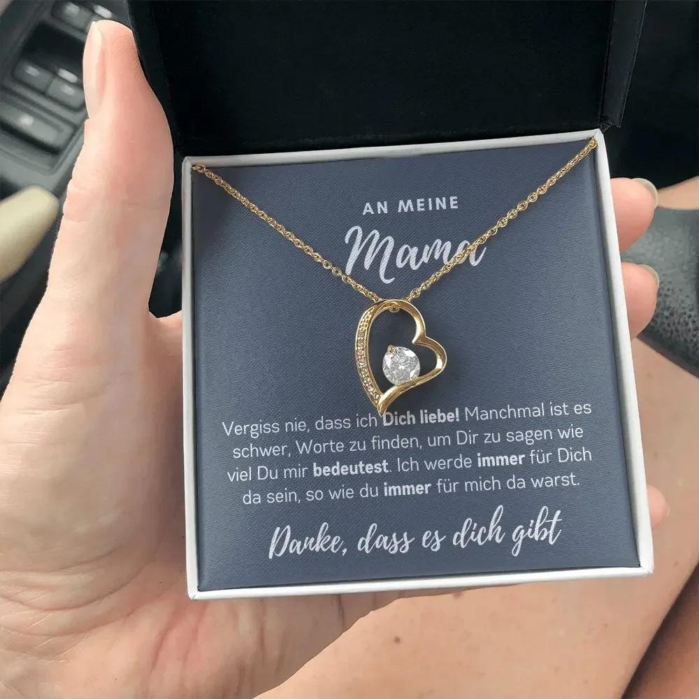 Geschenk für meine Mutter Halskette Frauen Mutter Mädchen Liebe Herz Halsketten Party Neue Modeschmuck mit Schachtel To My Mom Gift Necklace Women Mother Girls Love Heart Necklaces Party New Fashion Jewelry with Box