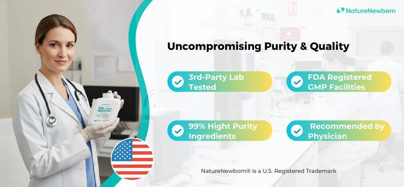 2x Naturenewborn NAD+ Booster NR1000 - High Purity 1000mg Supplement for Triple Anti-Aging Energy Focus - 60 Count - US Third-Party Tested for Purity & Potency Healthcare Natural