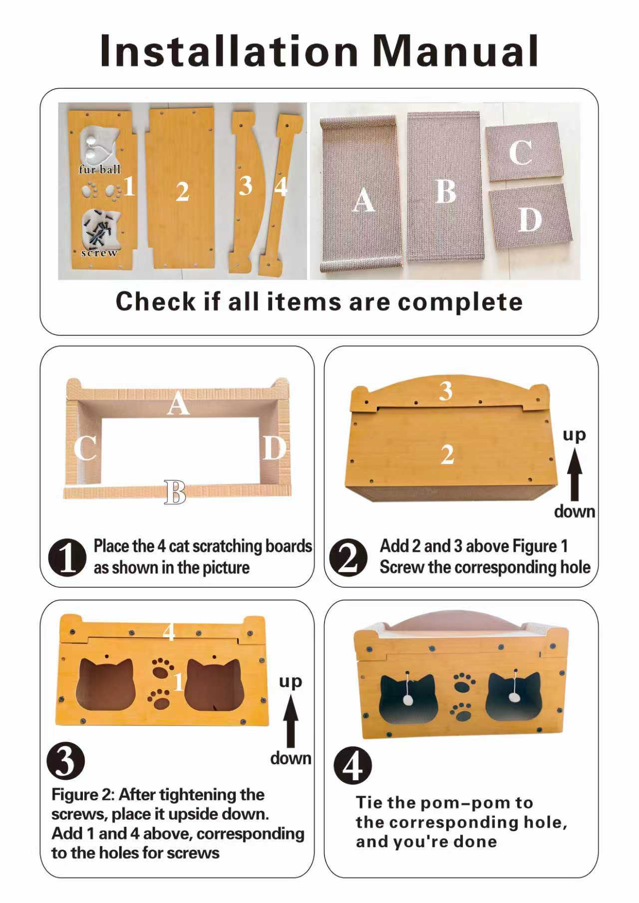 FANJUN-AMTECH Wooden Scratcher, Scratching Board, Bed, Pet Furniture for Small Pets,Stylish Bed for Big and Small Spacious cool cat stuff cozy cat scratcher indoor cat accessories cat toys cat bed hanging cat stuff FANJUN-AMTECH Wooden Scratcher, Scratching Board, Bed, Pet Furniture for Small Pets,Stylish Bed for Big and Small Spacious cool cat stuff cozy cat scratcher indoor cat accessories cat toys cat bed hanging cat stuff
