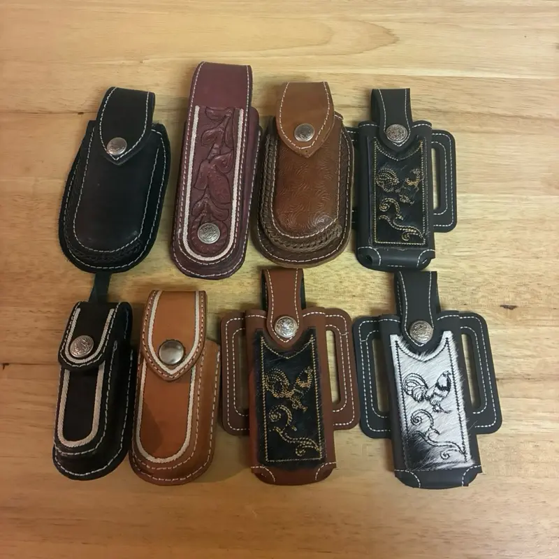 100% real leather knive case cowboy style 100% real leather knive case cowboy style