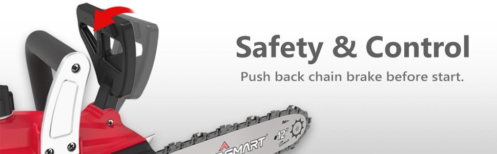 PowerSmart Cordless Chainsaw, 20V 12-Inch Electric Chainsaw with Auto Chain Tension & Lubrication, Battery Powered Chain Saw For Wood Cutting & Trimming (4Ah Battery And Fast Charger Included)(PS76122A) PowerSmart Cordless Chainsaw, 20V 12-Inch Electric Chainsaw with Auto Chain Tension & Lubrication, Battery Powered Chain Saw For Wood Cutting & Trimming (4Ah Battery And Fast Charger Included)(PS76122A)