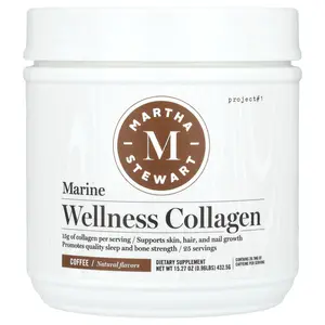 Martha Stewart Wellness Marine Wellness Collagen, Coffee, 15.27 oz (432.5 g)