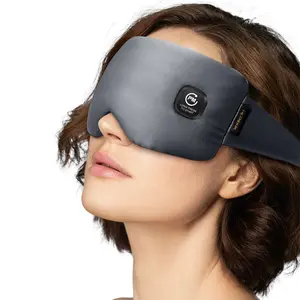 Silk Heated Eye Mask, Cordless Warm Eye Compress for Dry Eyes & Stye, Moist Heat Eye Heating Pad, Rechargeable, Washable, Lightweight for Sleep & Travel