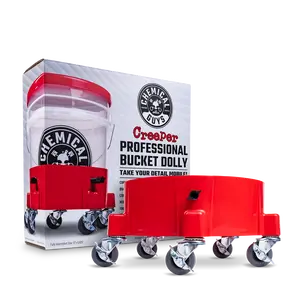 CHEMICAL GUYS Creeper Professional Bucket Dolly – Mobile Wheeled Detailing Platform for 3.5–7.5 Gal Buckets, 5 Swivel Casters, Locks in Place & Supports up to 300 lbs for Effortless Washing & Garage Mobility