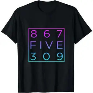 Retro 80's, Funny Music Shirt,Tommy Tutone,Music Lover Shirt,Music Gift,Retro Gift Shirt,Funny Gift Shirt