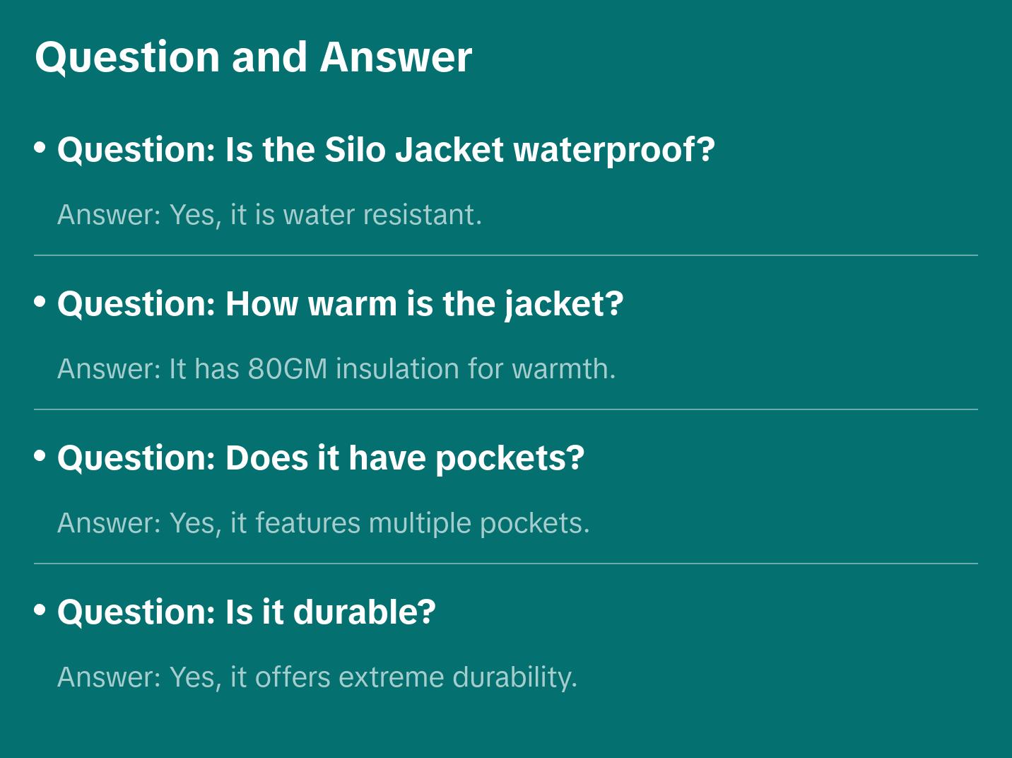 Silo Jacket              