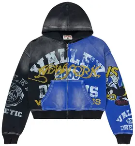 Vale Forever - Bipolar Big Zip Up - Black/Blue